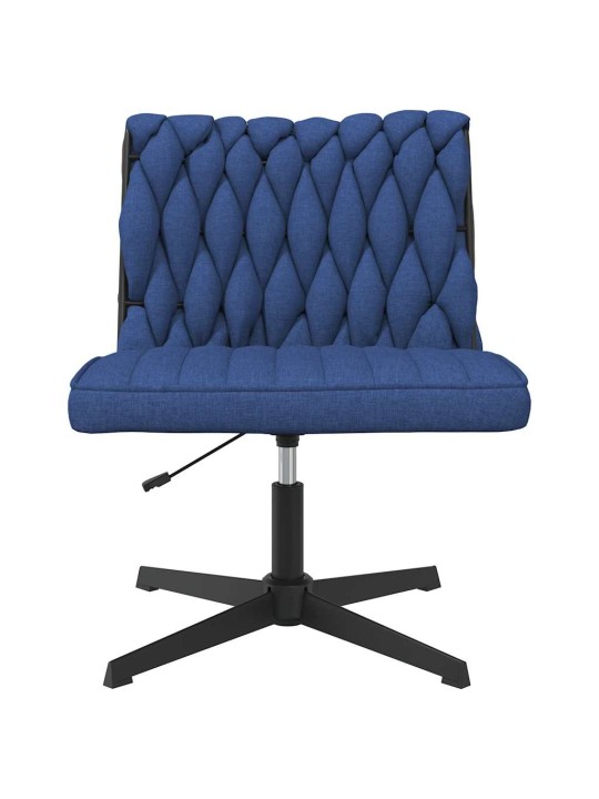 Otočná kancelářská židle modrá textil