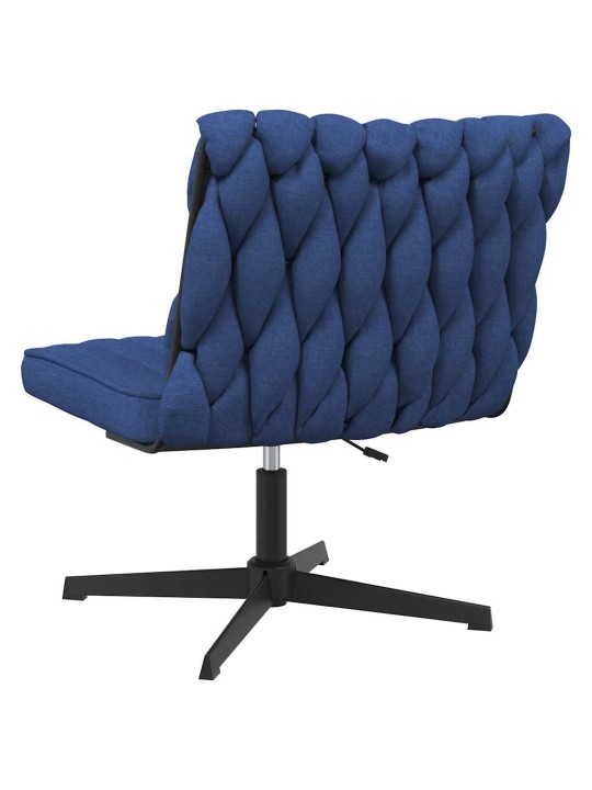 Otočná kancelářská židle modrá textil