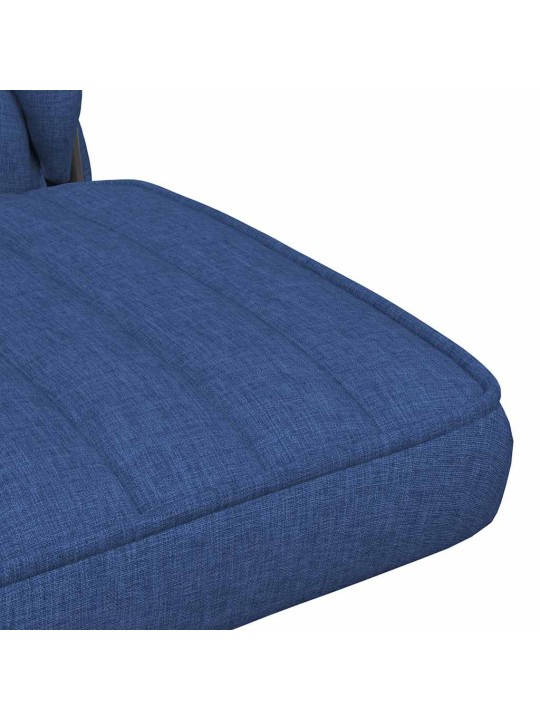 Otočná kancelářská židle modrá textil