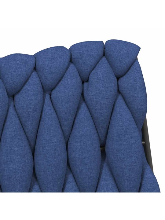 Otočná kancelářská židle modrá textil