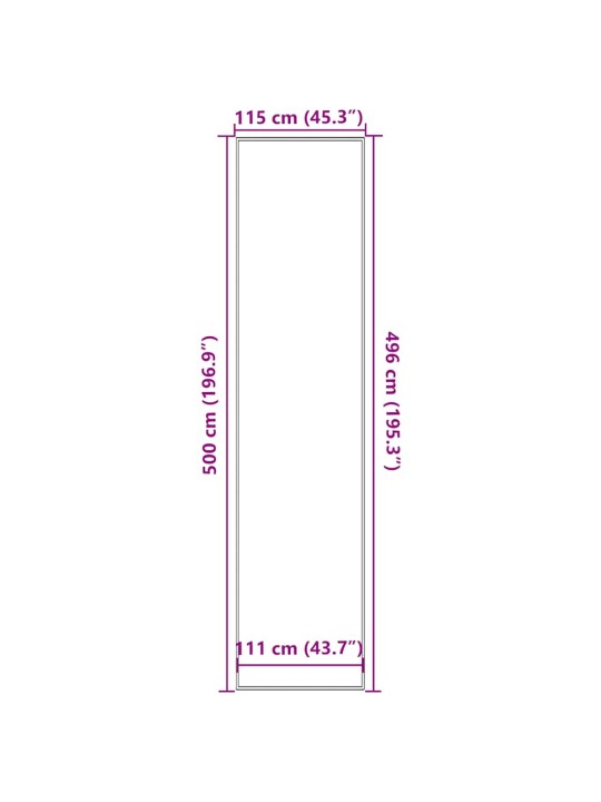 Vidaxl rohožka stripe černá a šedá 115x500 cm