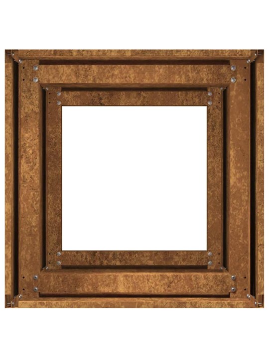 Truhlík rusty 40x40x80 cm zvětralá ocel