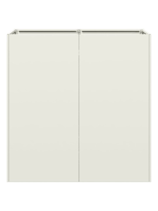 Truhlík bílý 80x40x80 cm ocel válcovaná za studena