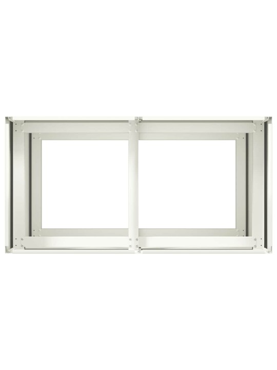 Truhlík bílý 80x40x80 cm ocel válcovaná za studena