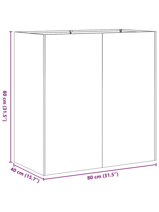 Truhlík 80x40x80 cm pozinkovaná ocel