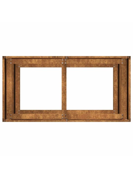 Truhlík rusty 80x40x80 cm zvětralá ocel