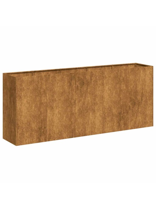Truhlík rusty 200x40x80 cm zvětralá ocel