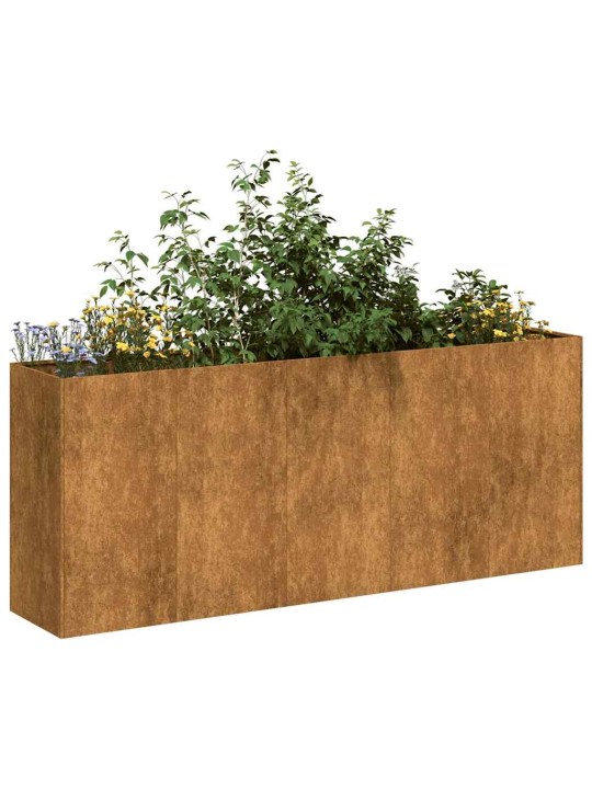 Truhlík rusty 200x40x80 cm zvětralá ocel