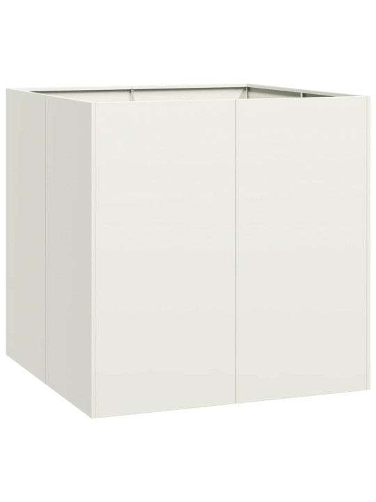 Truhlík bílý 80x80x80 cm ocel