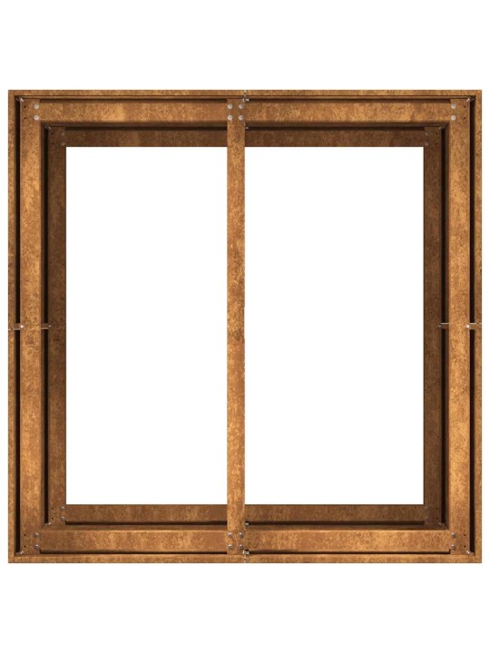 Truhlík rezavá 80x80x80 cm povětrnostně odolná ocel