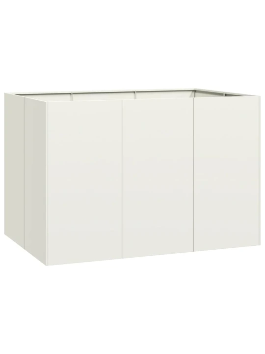 Truhlík bílý 120x80x80 cm ocel