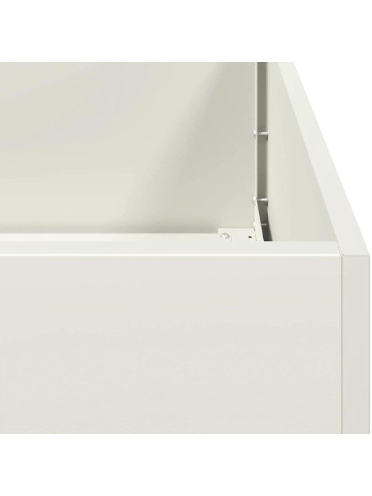 Truhlík bílý 120x80x80 cm ocel