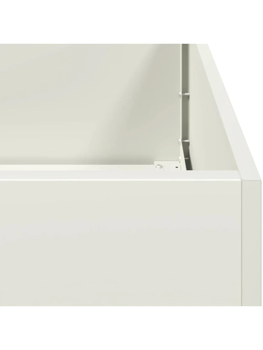 Truhlík bílý 120x80x80 cm ocel