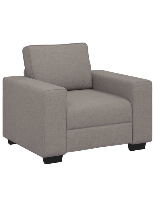 3dílná sedací souprava s poduškami taupe textil