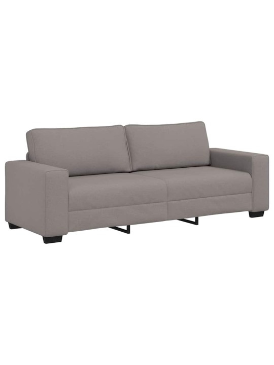 3dílná sedací souprava s poduškami taupe textil