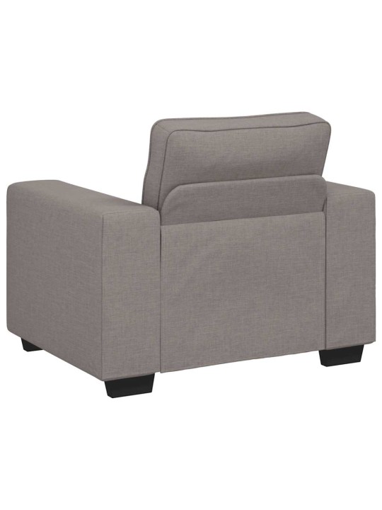 3dílná sedací souprava s poduškami taupe textil