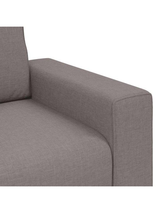 3dílná sedací souprava s poduškami taupe textil