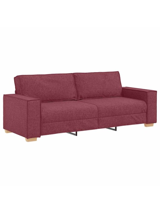 2dílná sedací souprava s poduškami vínová textil