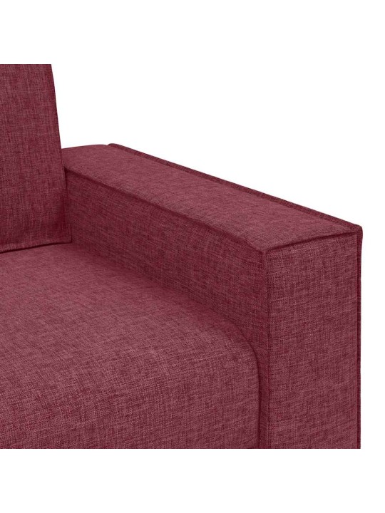 2dílná sedací souprava s poduškami vínová textil