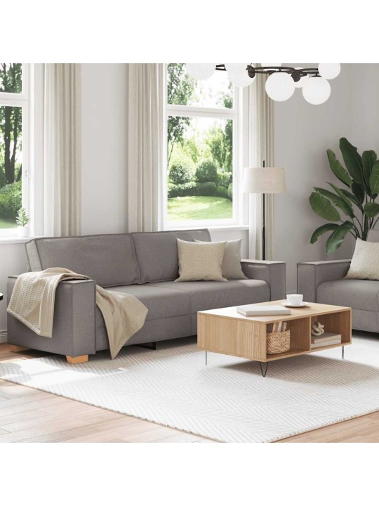 2dílná sedací souprava s poduškami taupe textil