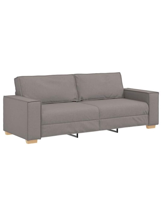 2dílná sedací souprava s poduškami taupe textil