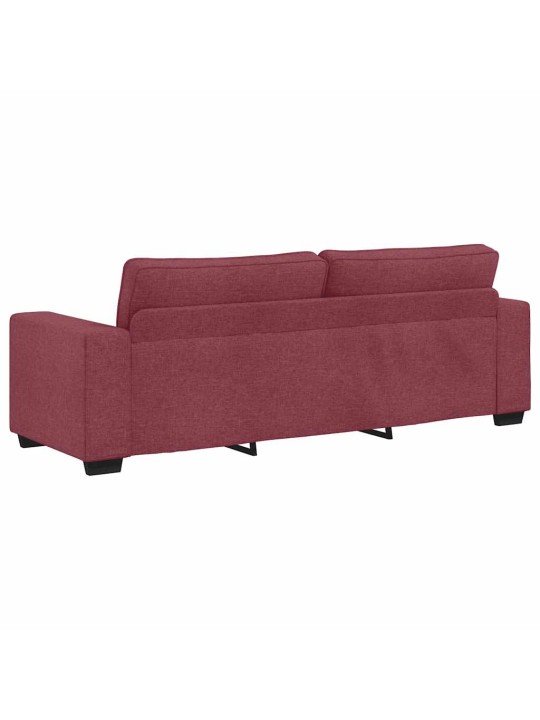 2dílná sedací souprava s poduškami vínová textil