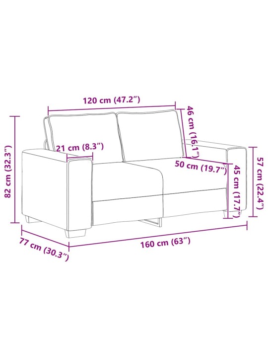 2dílná sedací souprava s poduškami taupe textil