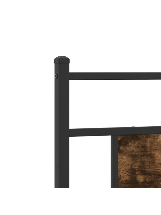 Čelo postele kouřový dub 80 cm kompozitní dřevo a ocel