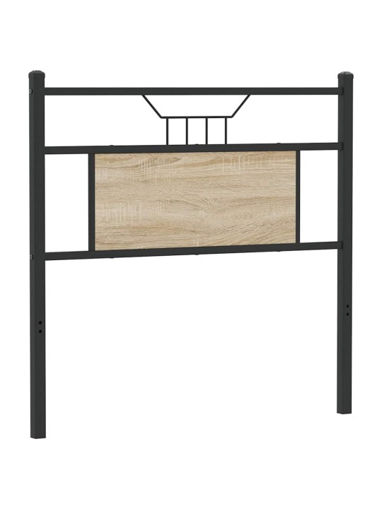 Čelo postele sonoma dub 90 cm dřevěné a ocelové konstrukce