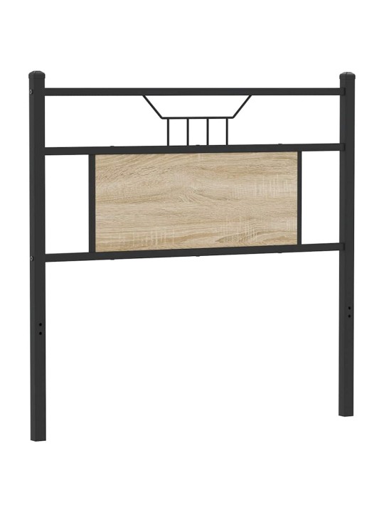 Čelo postele sonoma dub 90 cm dřevěné a ocelové konstrukce
