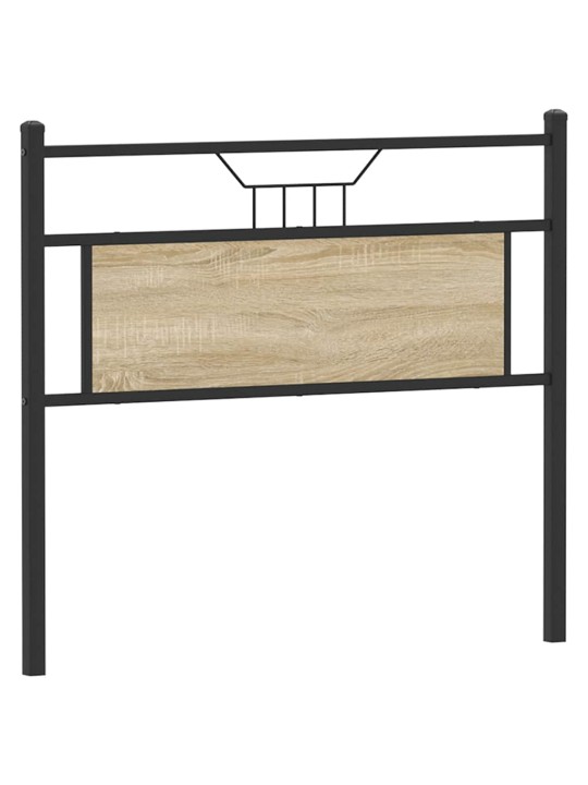 Čelo postele sonoma dub 107 cm dřevěné a ocelové konstrukce
