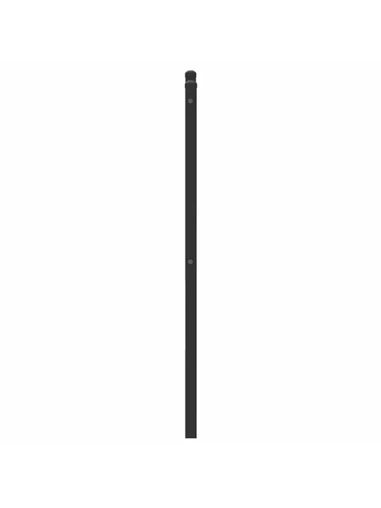 Čelo postele hnědý dub 80 cm kompozitní dřevo a ocel