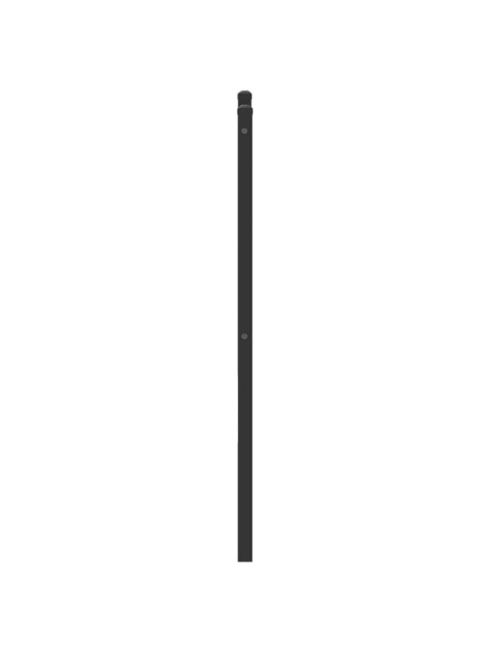 Čelo postele hnědý dub 107 cm kompozitní dřevo a ocel