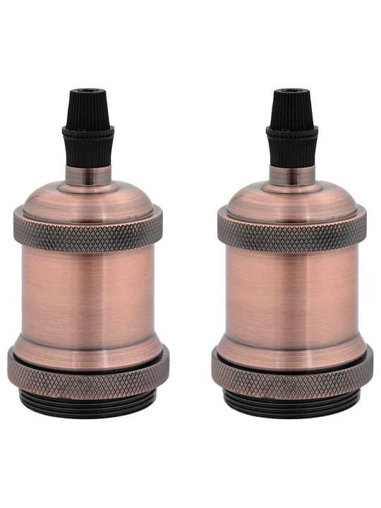 Svítidla 2 ks červený bronz e27