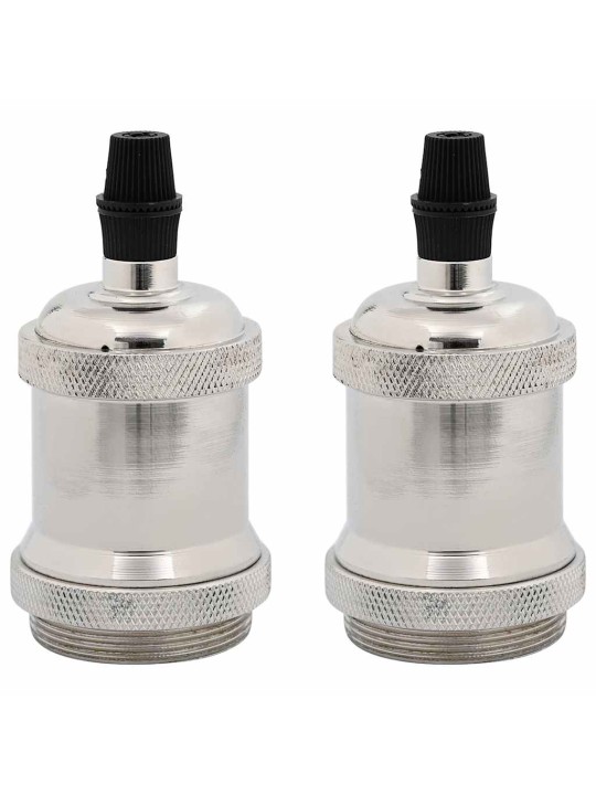 Svítidla 2 ks satin nickel e27