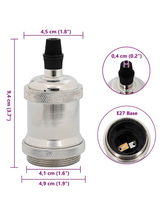 Svítidla 2 ks satin nickel e27