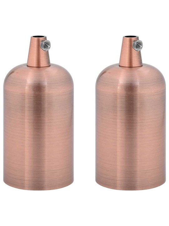Svítidla 2 ks červený bronz e27
