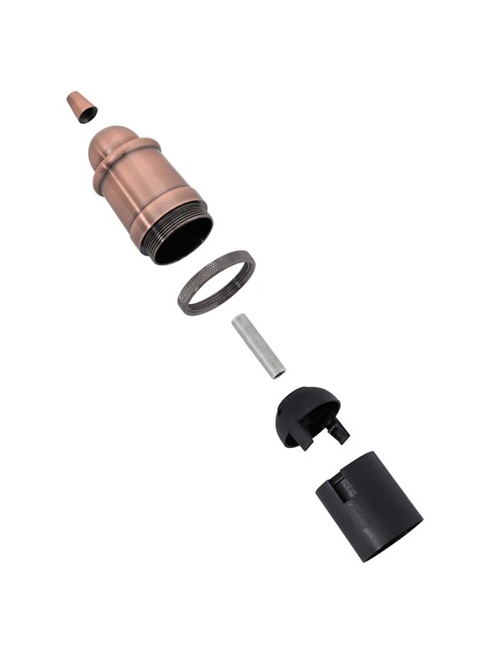 Svítidla 2 ks červený bronz e27