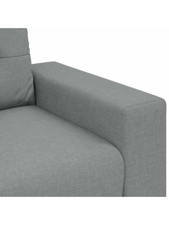 Rozkládací křeslo světle šedé 60 cm látka