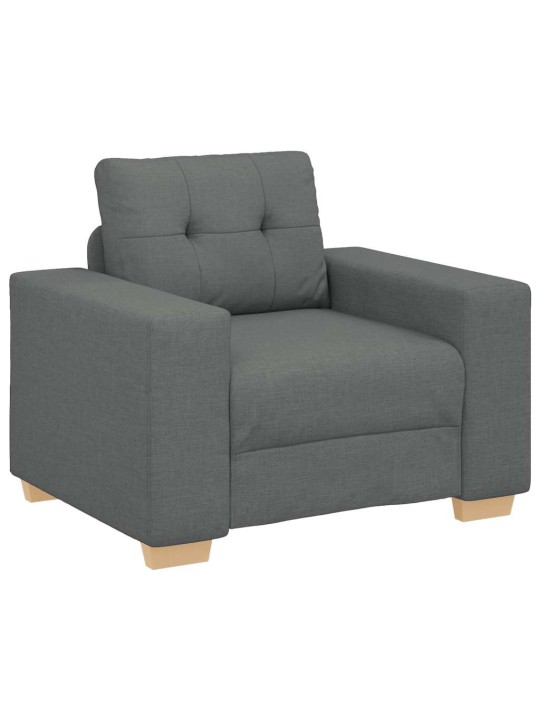 Křeslo tmavě šedé 60 cm textil