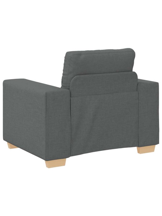 Křeslo tmavě šedé 60 cm textil