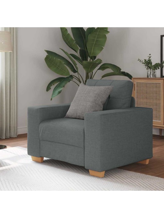Křeslo tmavě šedé 60 cm textil