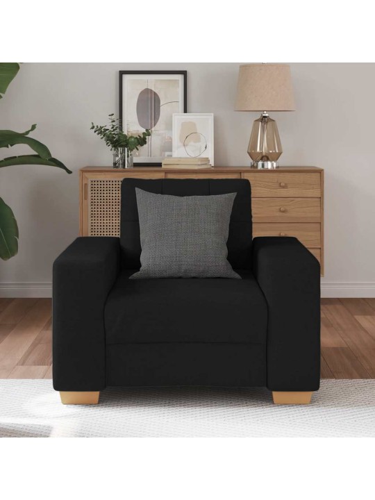 Křeslo černé 60 cm textil