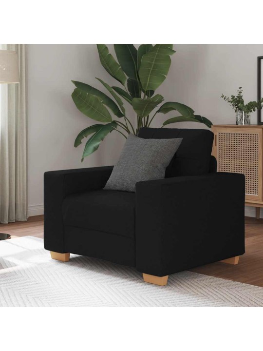 Křeslo černé 60 cm textil