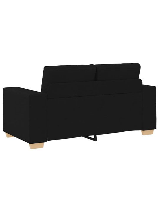 Loveseat sofa černý 120 cm textil