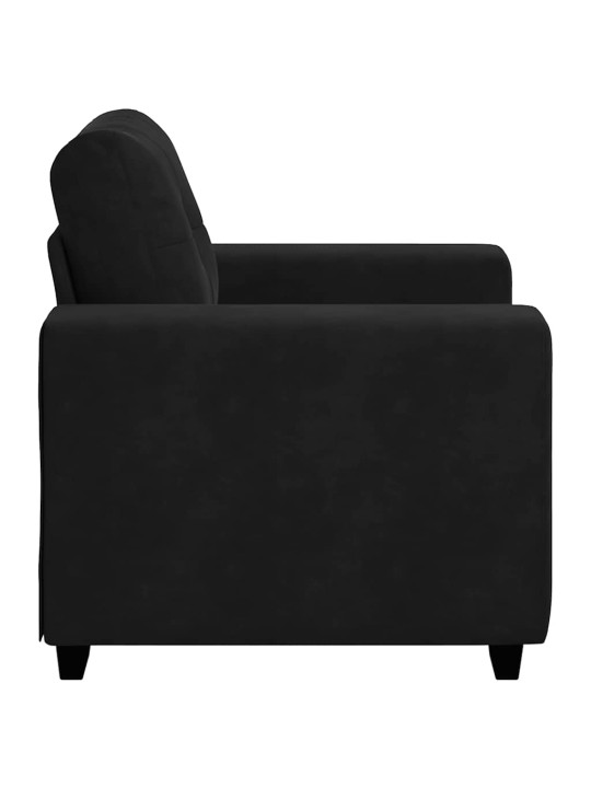 Křeslo černé 60 cm samet