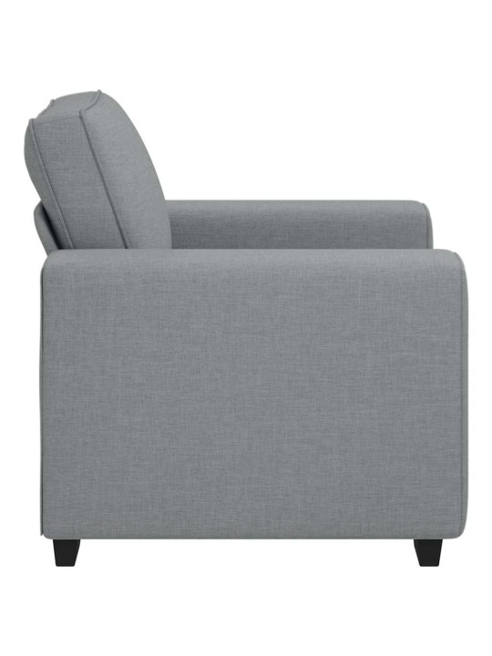 Rozkládací křeslo světle šedá 60 cm textil