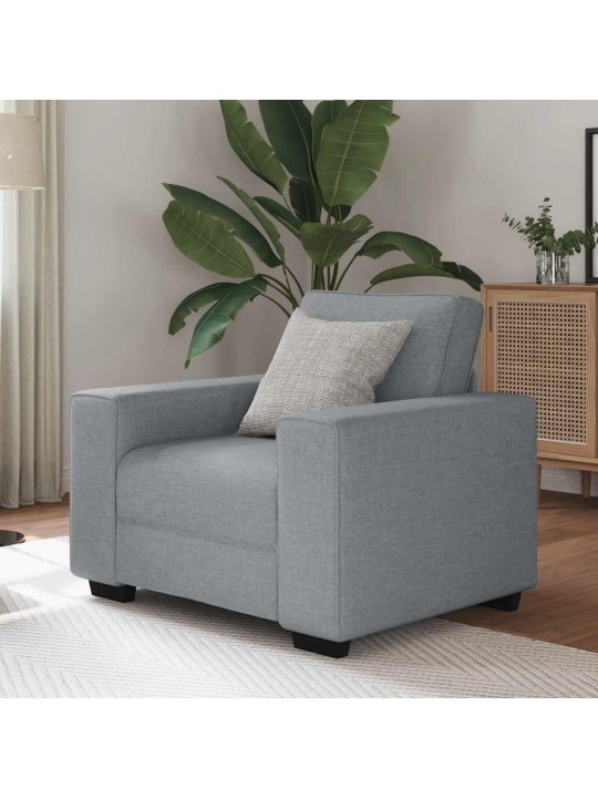 Rozkládací křeslo světle šedá 60 cm textil