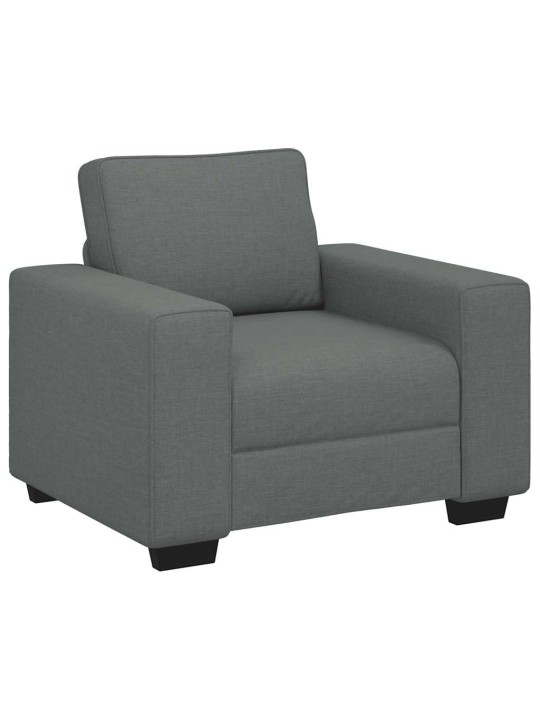 Rozkládací křeslo tmavě šedé 60 cm látka