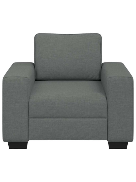 Rozkládací křeslo tmavě šedé 60 cm látka